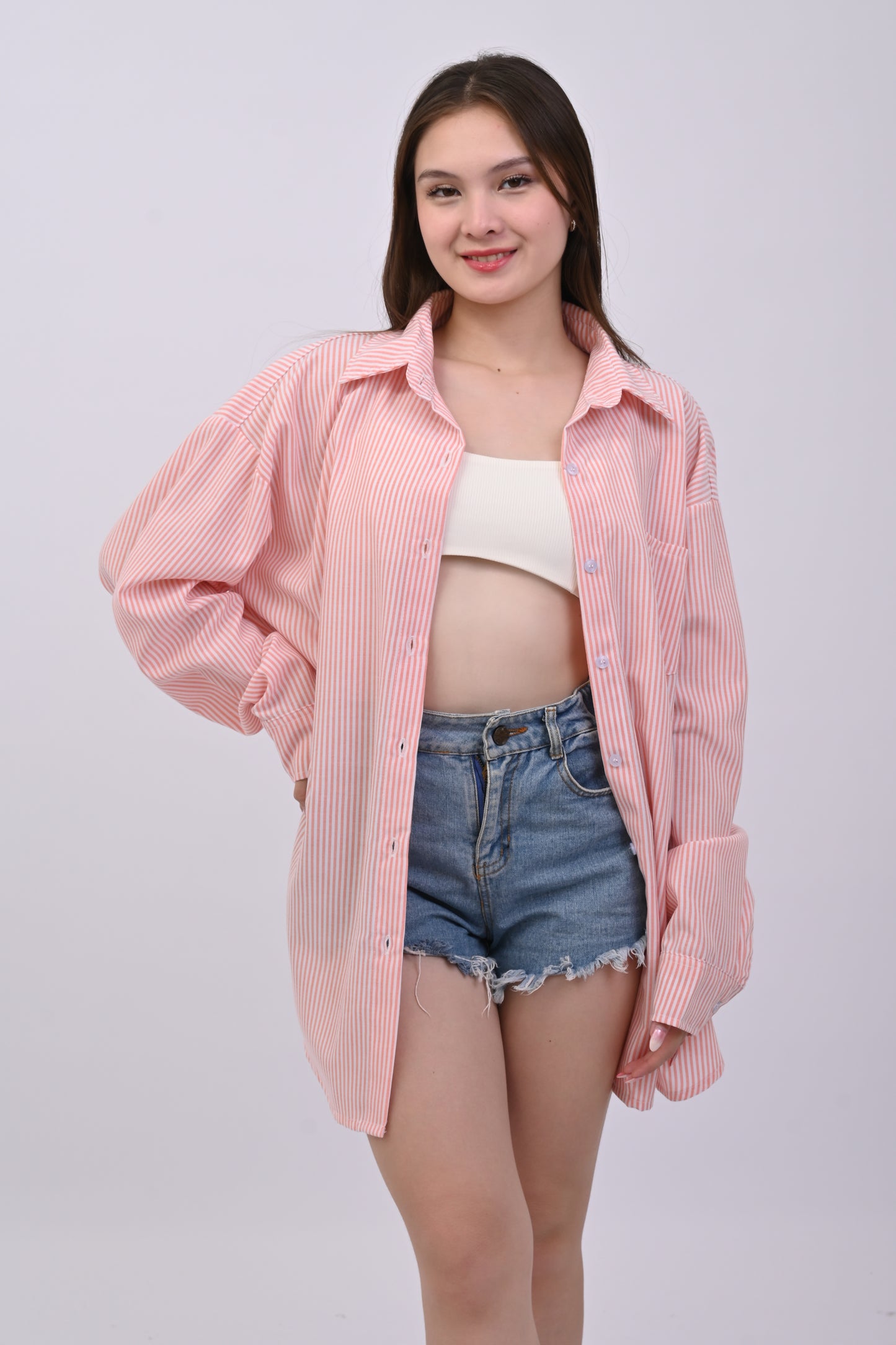 Sundae Lokal Oversized Linen Polo