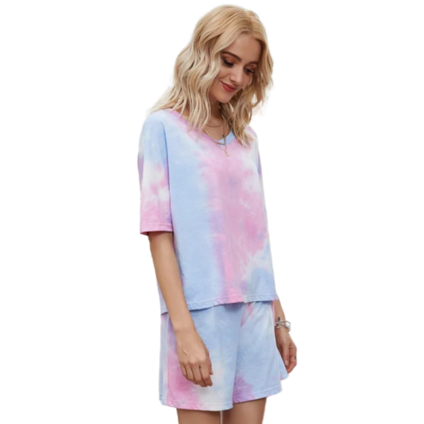 Elin Tie Dye Top & Shorts Set