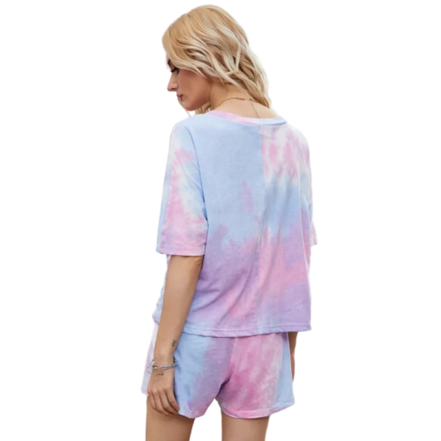 Elin Tie Dye Top & Shorts Set