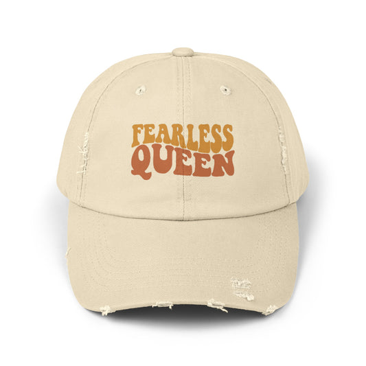 Fearless Queen Distressed Cap