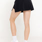 Sporty Skylar Split Skirt with Shorts Black