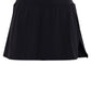 Sporty Skylar Split Skirt with Shorts Black