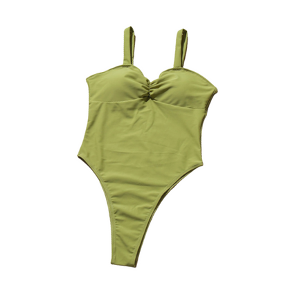 Beckett Crease Style Top High Cut One Piece Swimwear Swimsuit